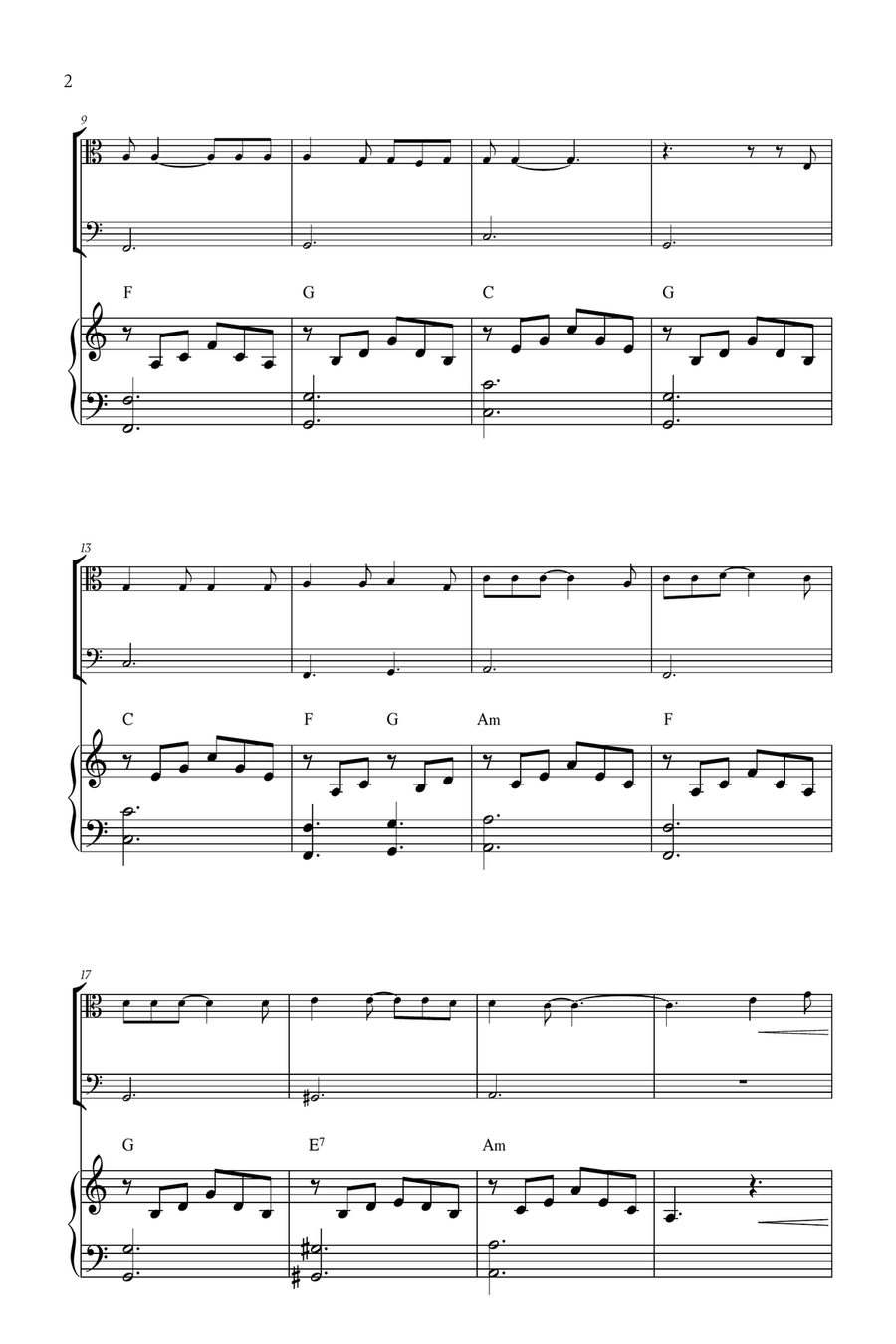 Hallelujah String Duet scores gallery preview page 2