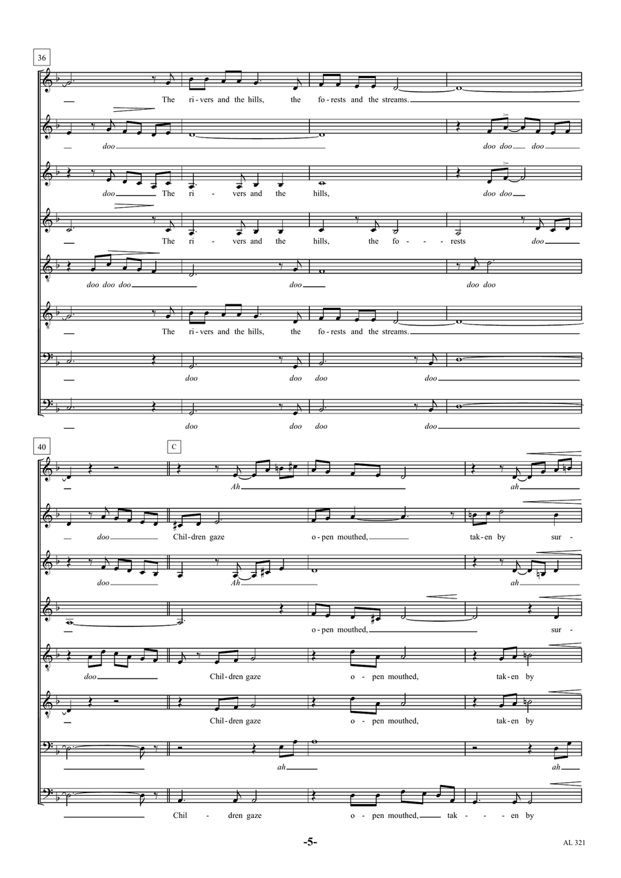 Walking In The Air A Cappella scores gallery preview page 5