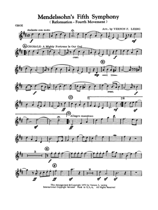 Mendelssohn's 5th Symphony "Reformation," 4th Movement: Oboe