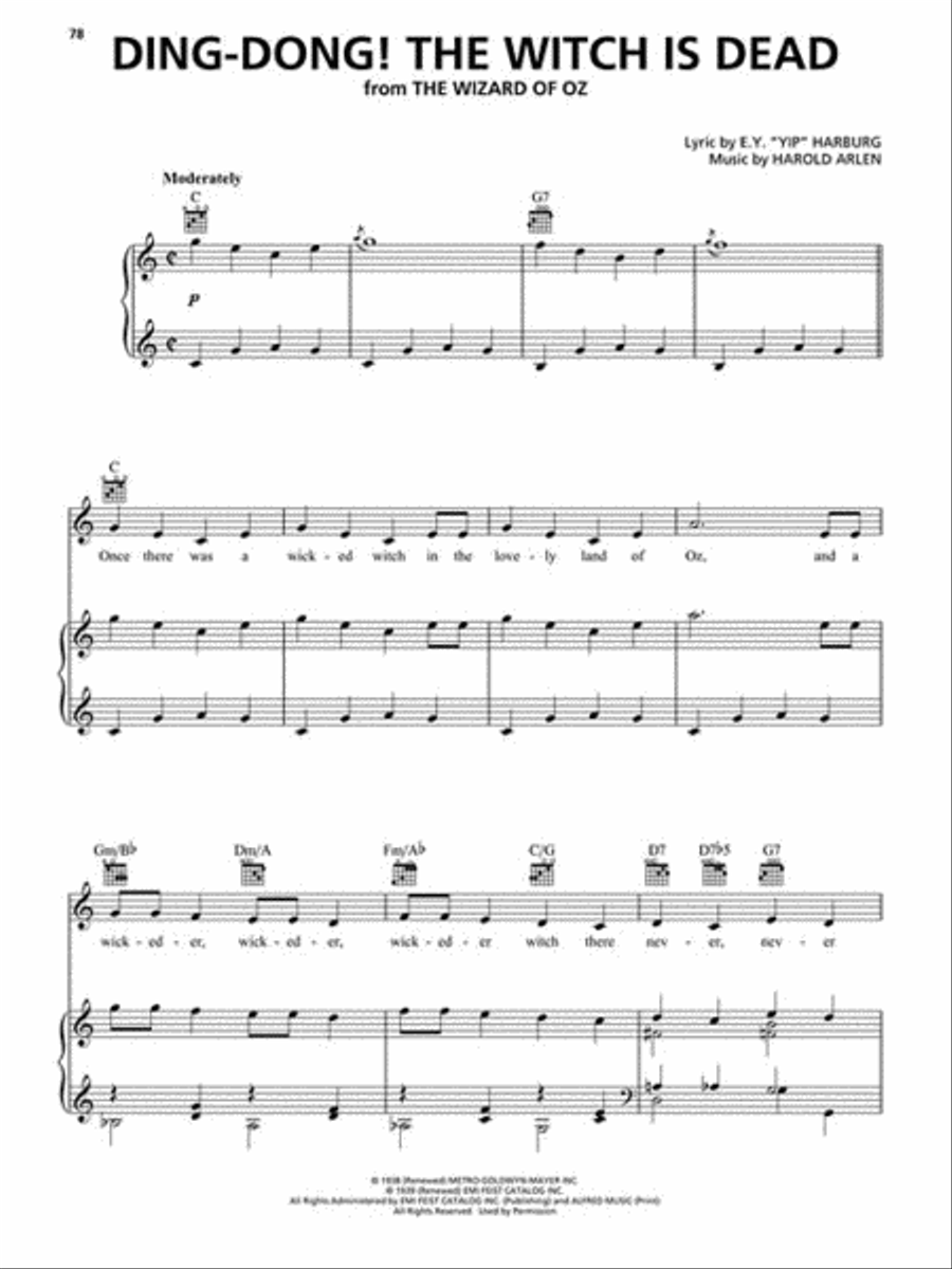 The Most Requested Children's Songs Piano, Vocal, Guitar scores gallery preview page 3