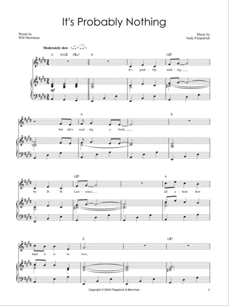 It's Probably Nothing It's Probably Nothing Voice scores gallery preview page 2