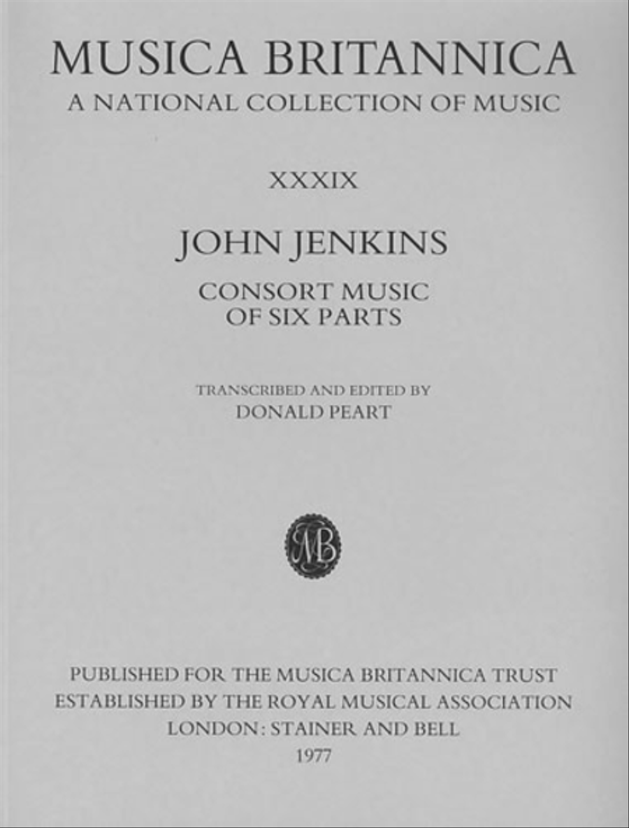 Consort Music of Six Parts School and Community scores gallery preview page 1