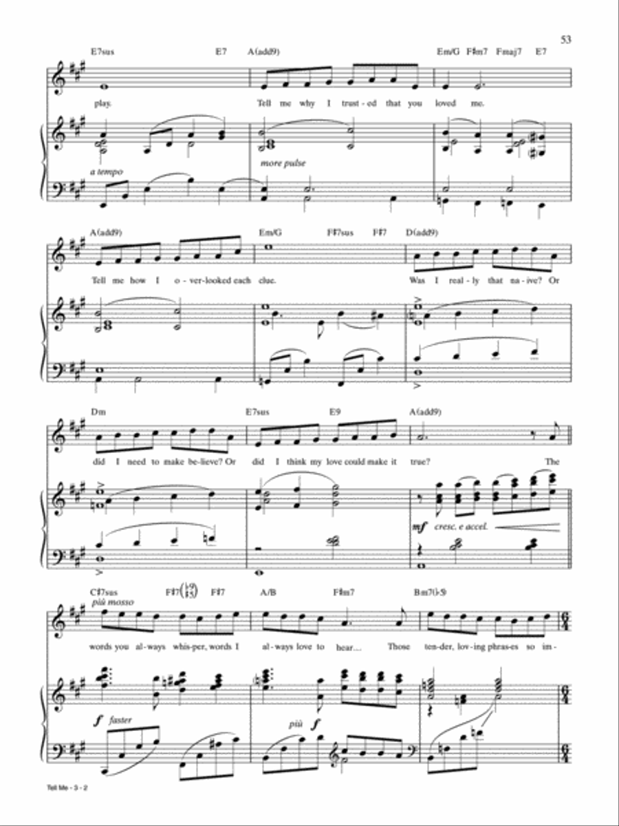 Tell Me Piano, Vocal, Guitar scores gallery preview page 2