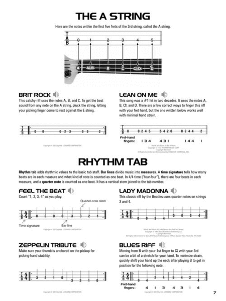 Hal Leonard Bass Tab Method - Combo Edition of Books 1 & 2 with Online  Audio Guitar Tab Method (368645) by Hal Leonard