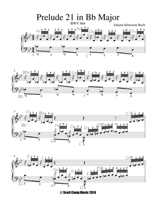 Prelude 21 in Bb, BWV 866