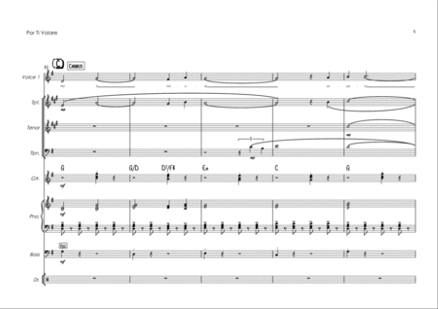 Time To Say Goodbye Jazz Ensemble scores gallery preview page 5