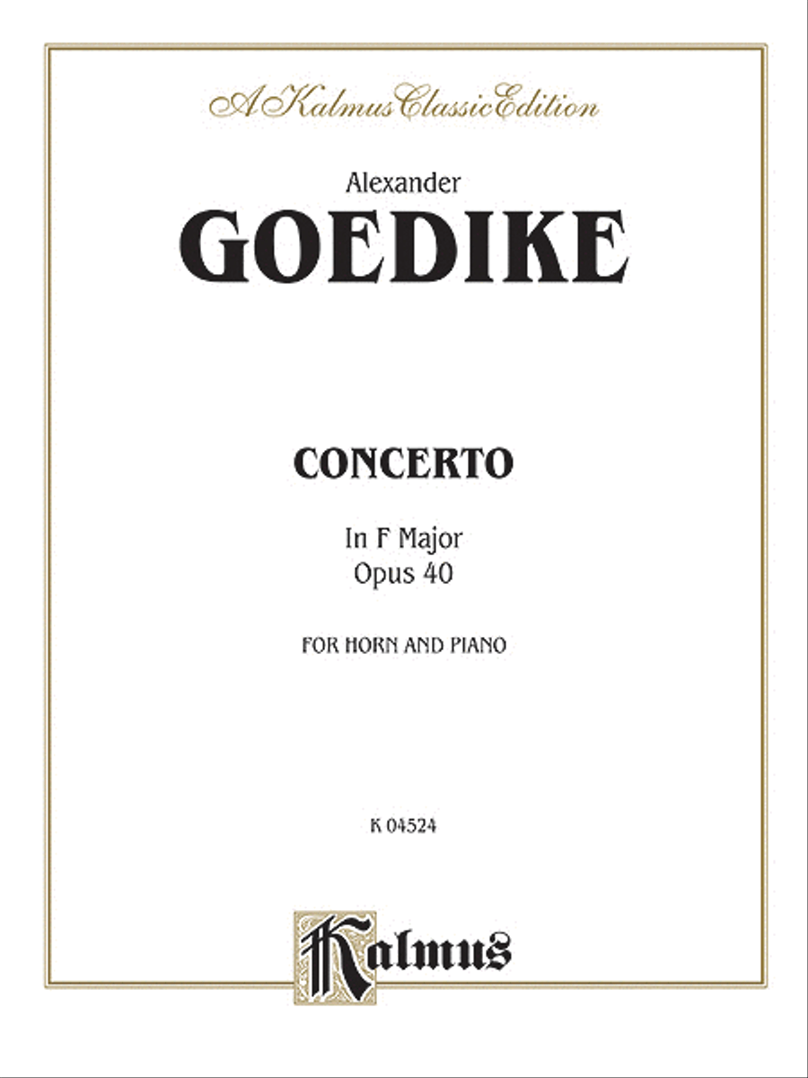 Concerto for Horn and Orchestra Small Ensemble scores gallery preview page 1