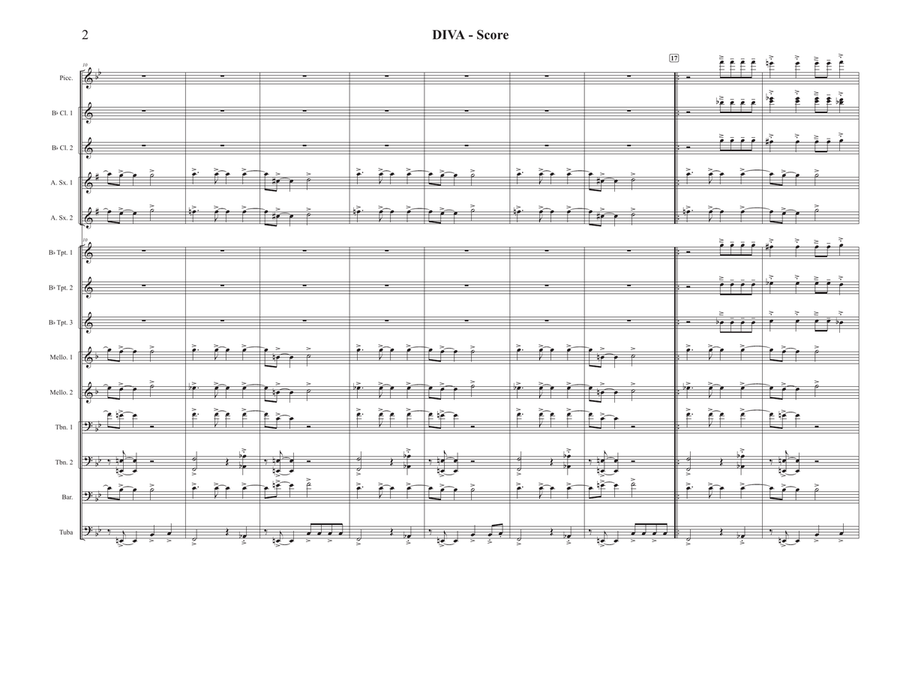 Diva Marching Band scores gallery preview page 2