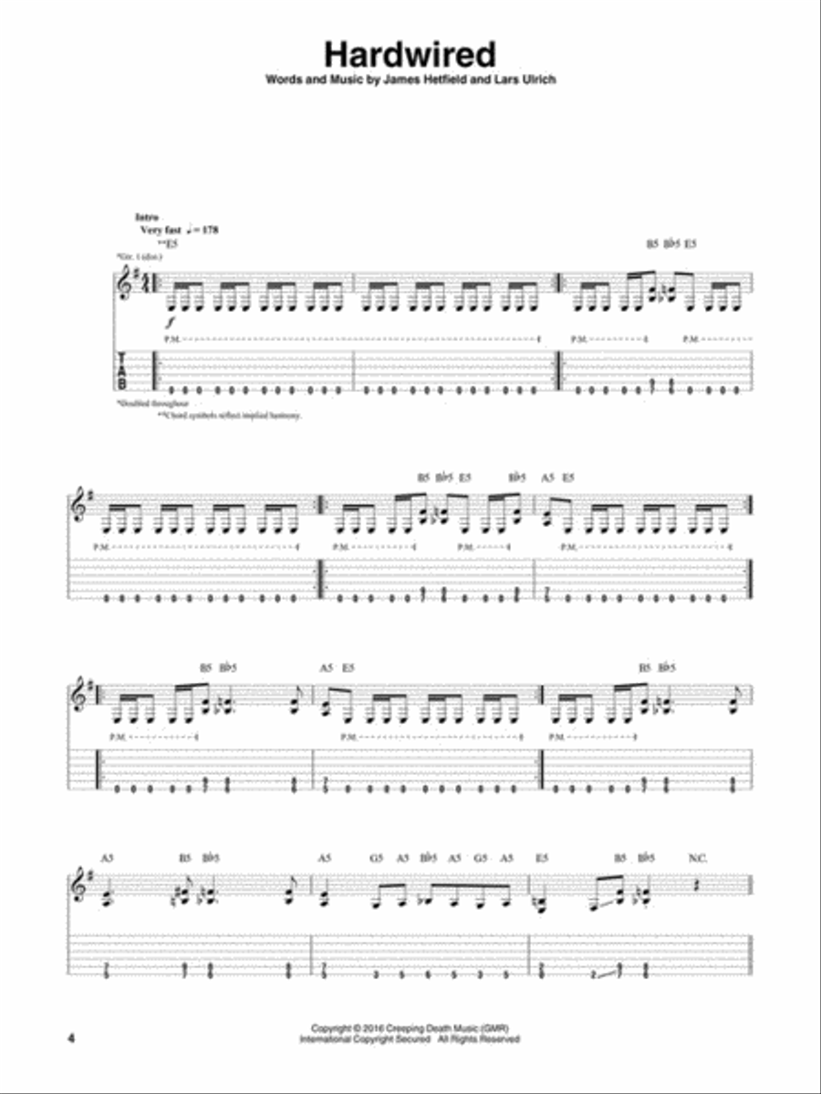Metallica – Hardwired...To Self-Destruct Electric Guitar scores gallery preview page 3