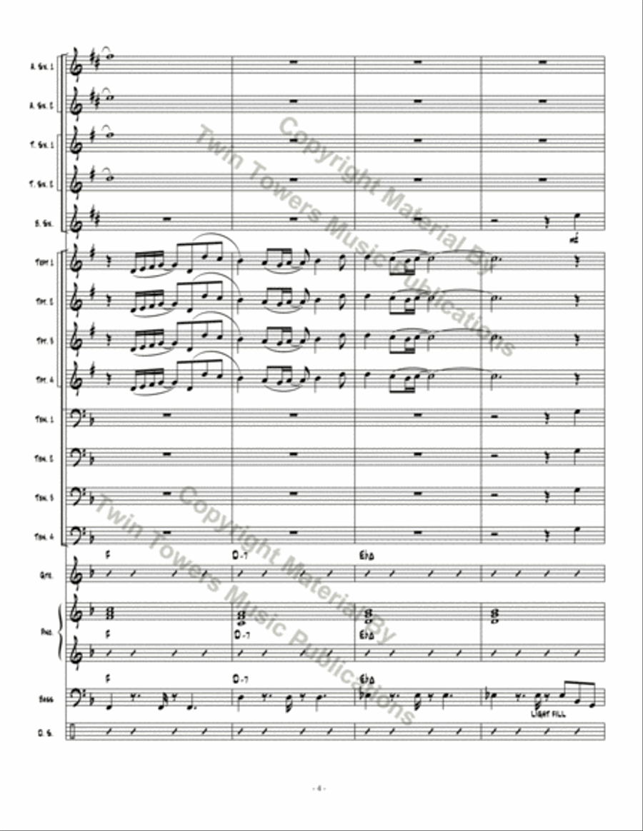 On The Road Jazz Ensemble scores gallery preview page 5