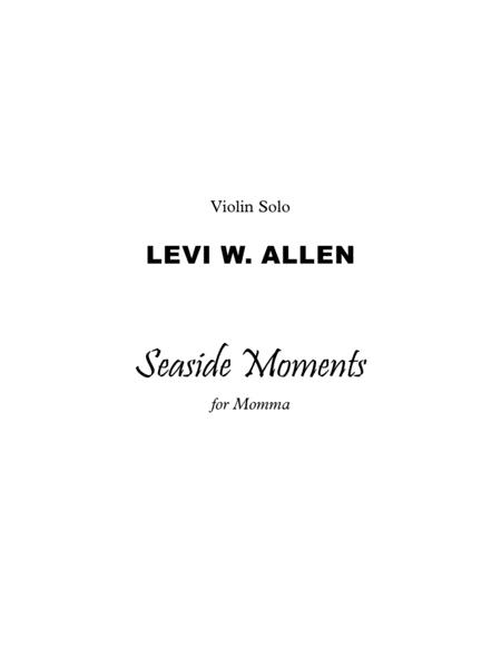 Seaside Moments - Violin Solo