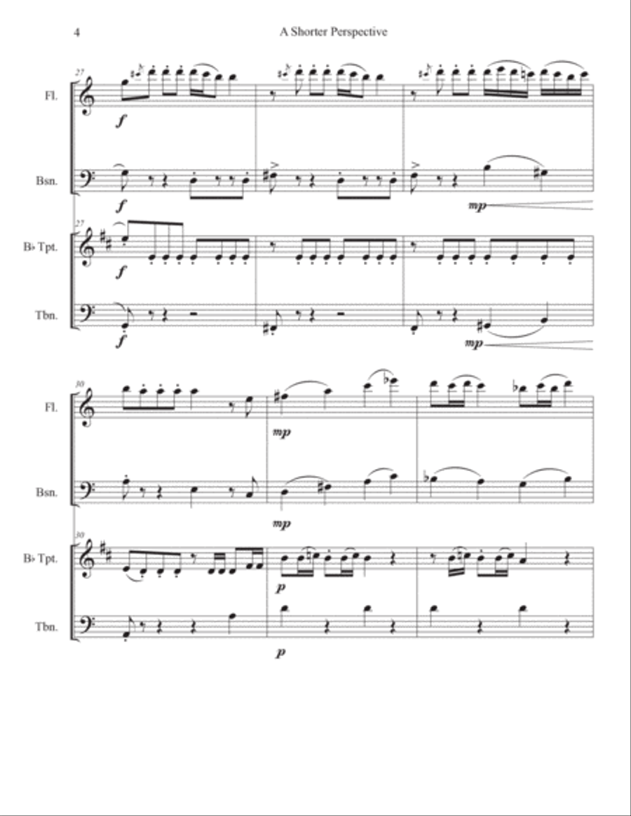A Shorter Perspective Small Ensemble scores gallery preview page 5