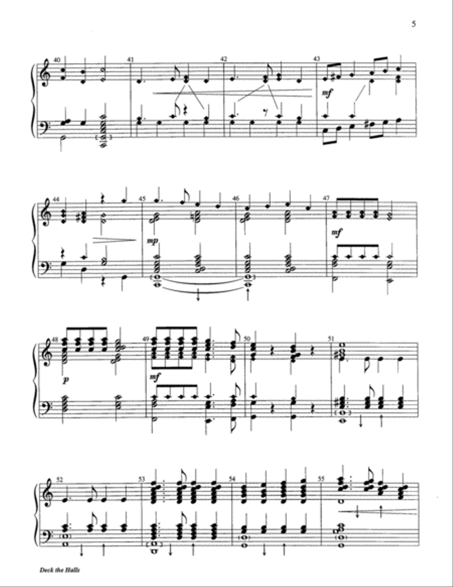 Deck the Halls 5-Octaves scores gallery preview page 11
