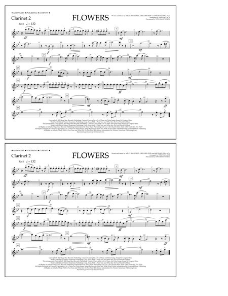 Flowers (arr. Tom Wallace) - Clarinet 2