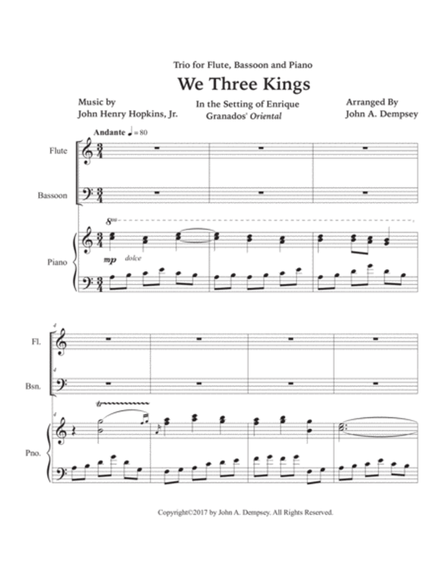 We Three Kings (Trio for Flute, Bassoon and Piano) image number null