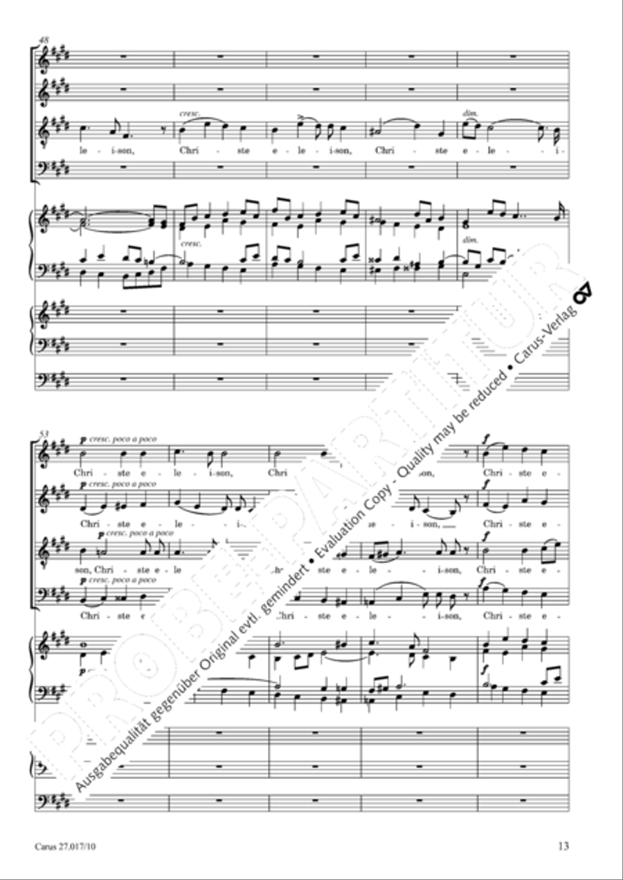 Messe solennelle en ut diese mineur 4-Part scores gallery preview page 14