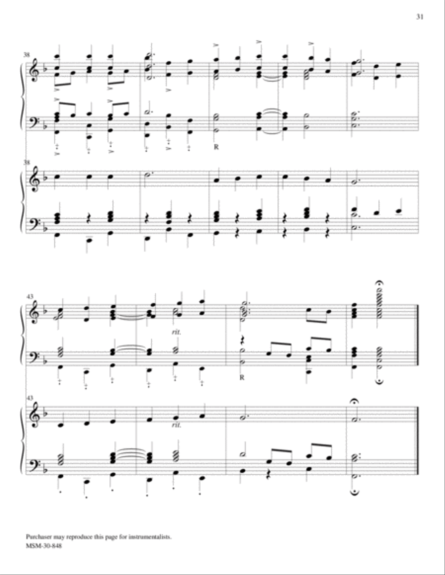 LOBE DEN HERREN from Let Praises Ring, V3 5-Octaves scores gallery preview page 4
