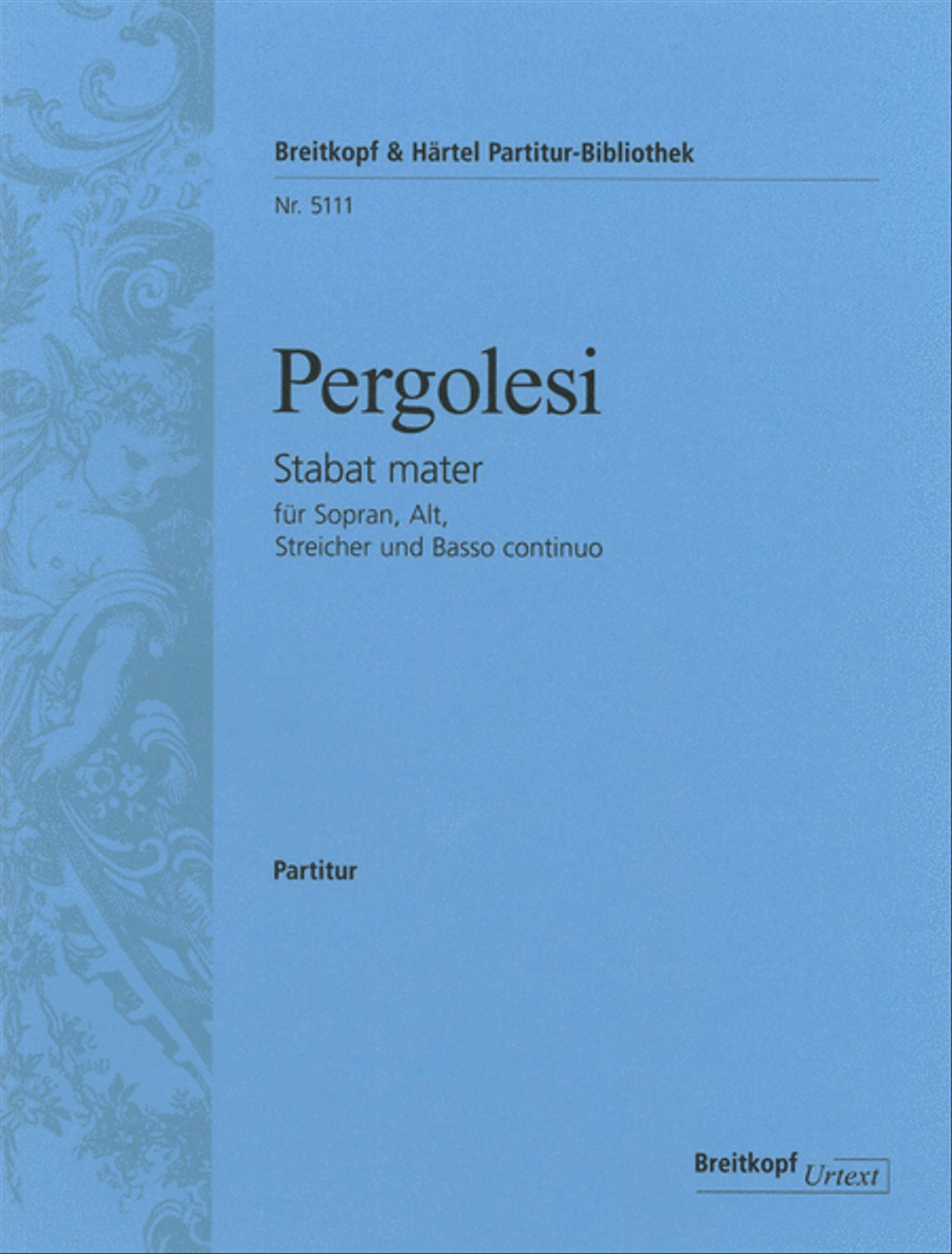 Stabat mater by Giovanni Battista Pergolesi SA - Sheet Music