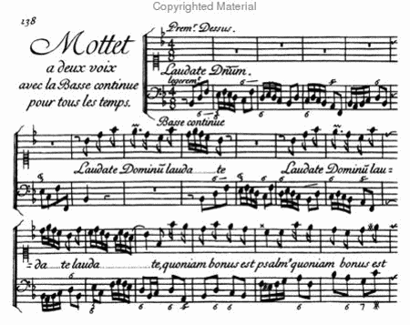 Motets for one, two and three voices - Second book