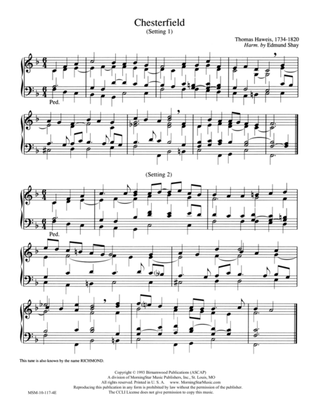 Chesterfield 1 and 2 (Hymn Harmonization)