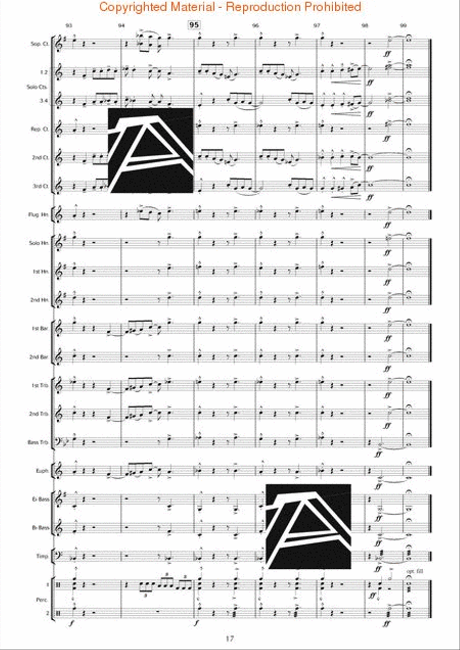 Rapsodia Borealis (for Trombone & Piano) Piano Accompaniment scores gallery preview page 18