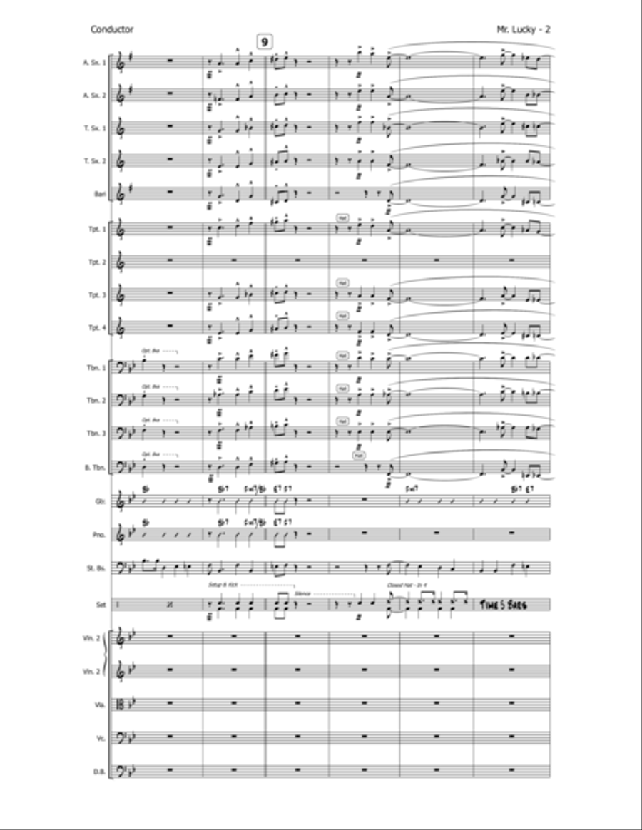 Mr. Lucky Jazz Ensemble scores gallery preview page 4