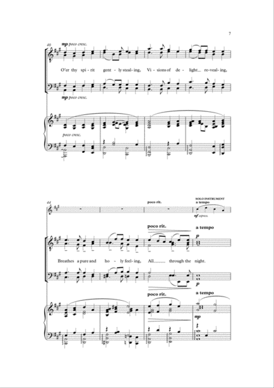 All Through the Night TTBB scores gallery preview page 3