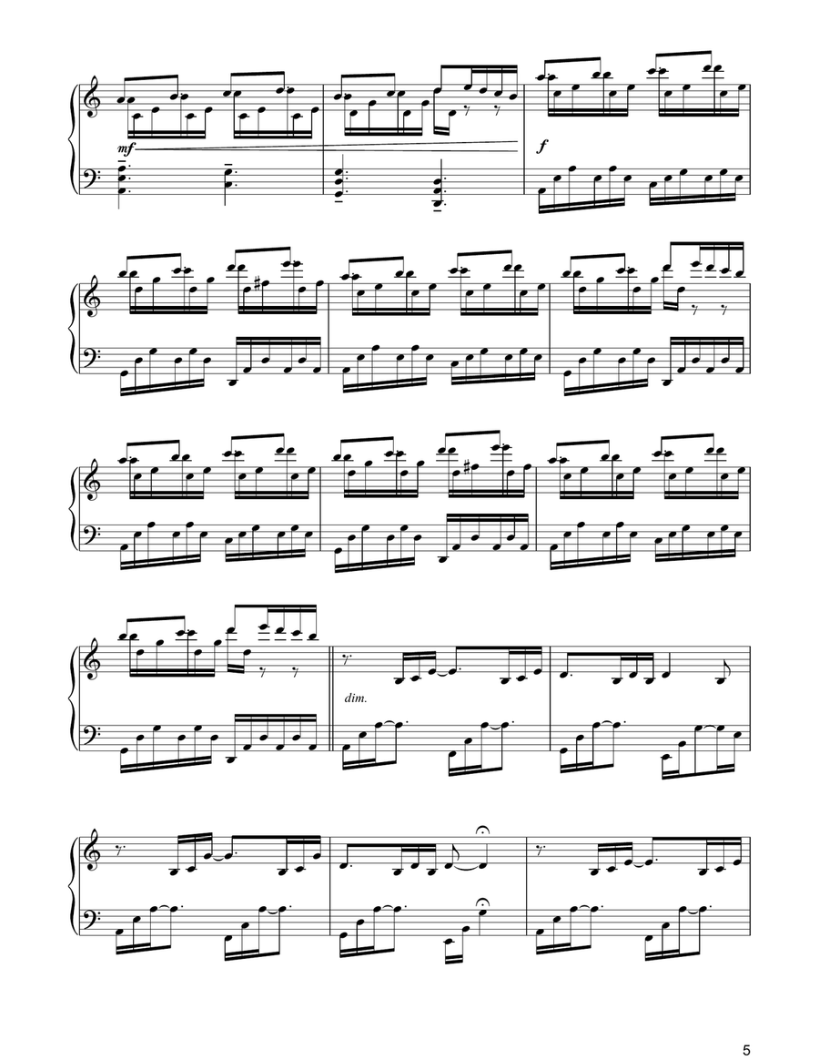 Divenire Divenire Piano Solo scores gallery preview page 5