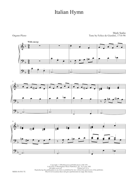 Italian Hymn (Introduction)
