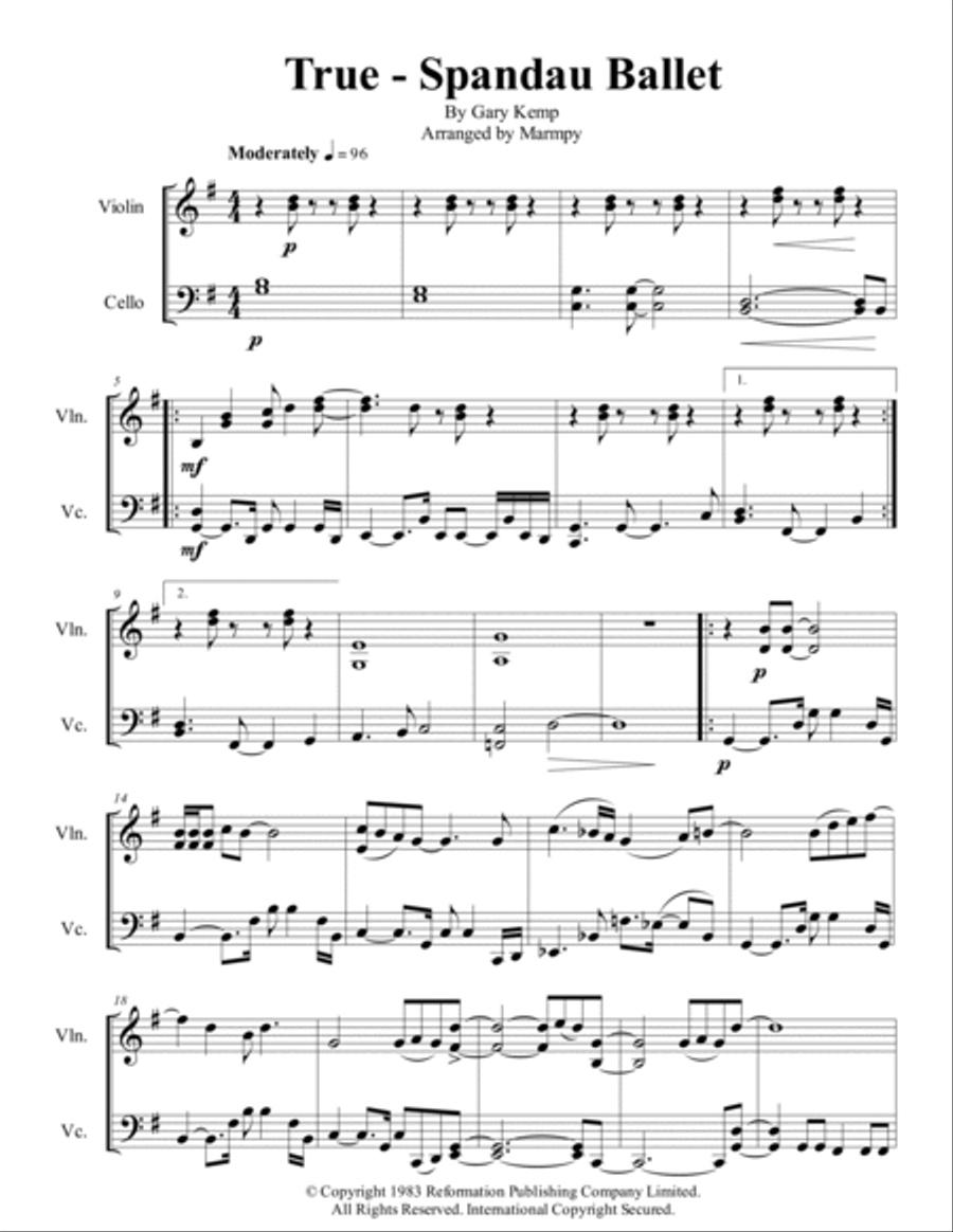 True Score and Parts scores gallery preview page 2