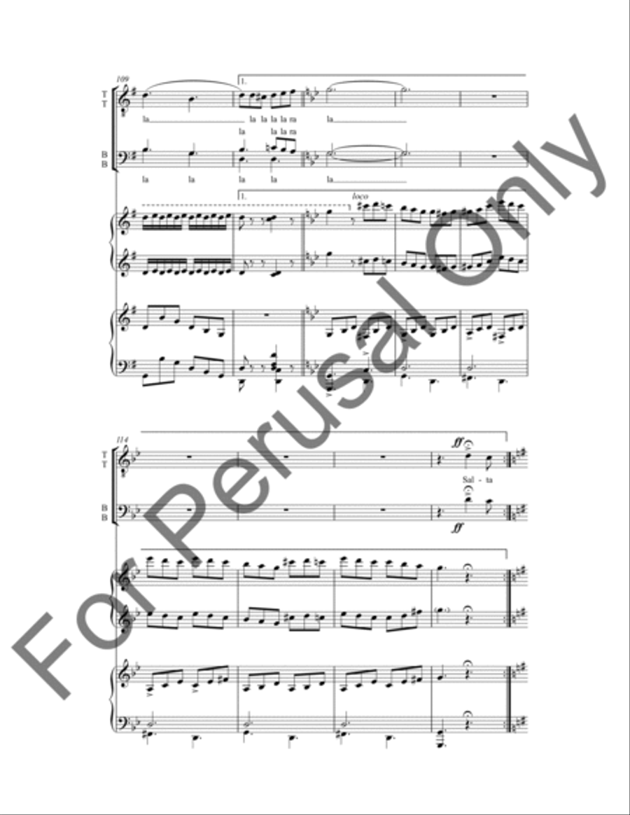 La Danza TTBB scores gallery preview page 11