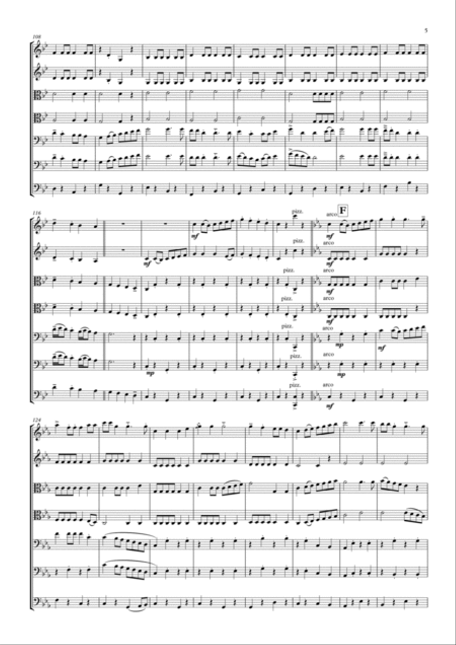 Wellerman Small Ensemble scores gallery preview page 5