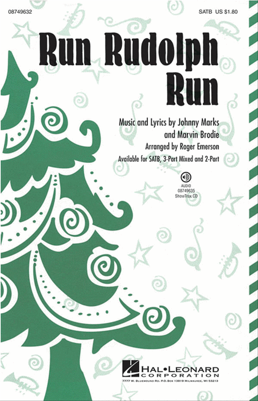 Run Rudolph Run Choir scores gallery preview page 1