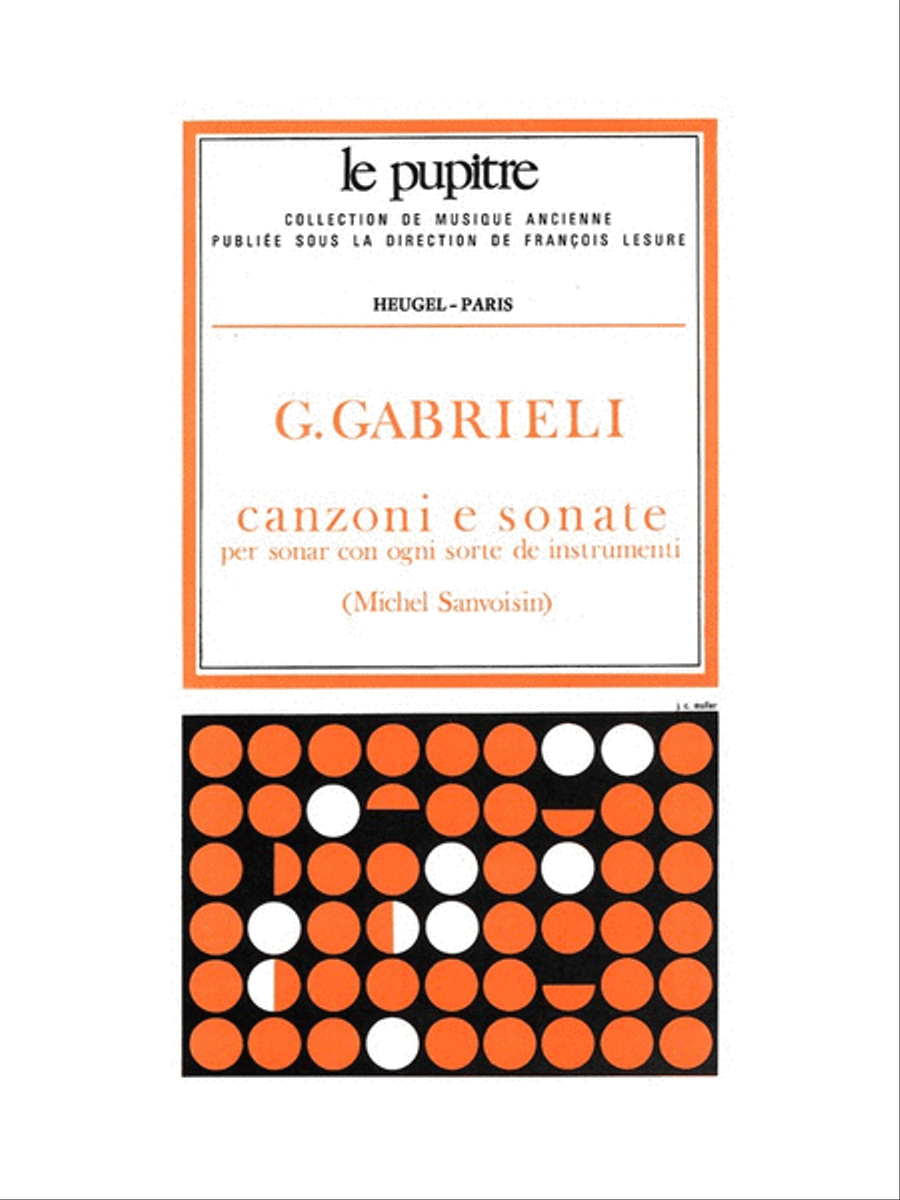 Canzoni E Sonate Pour Divers Instruments Partition (lp27) Collection / Songbook scores gallery preview page 1