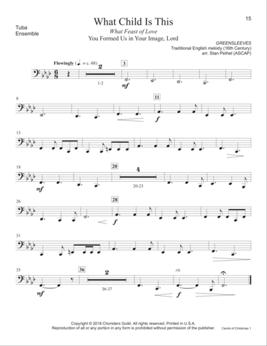Carols of Christmas, Set 1 - Tuba Tuba scores gallery preview page 8