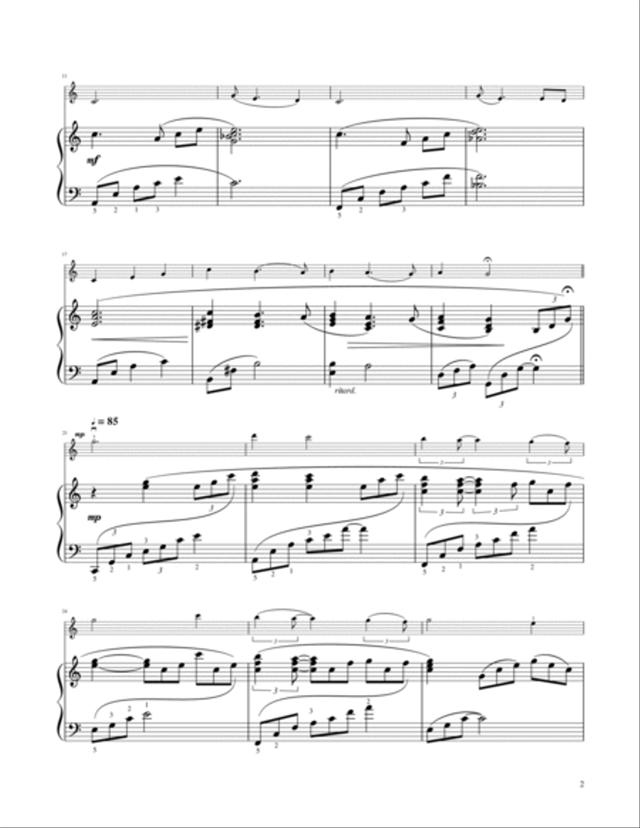 Moon River Violin Solo scores gallery preview page 3