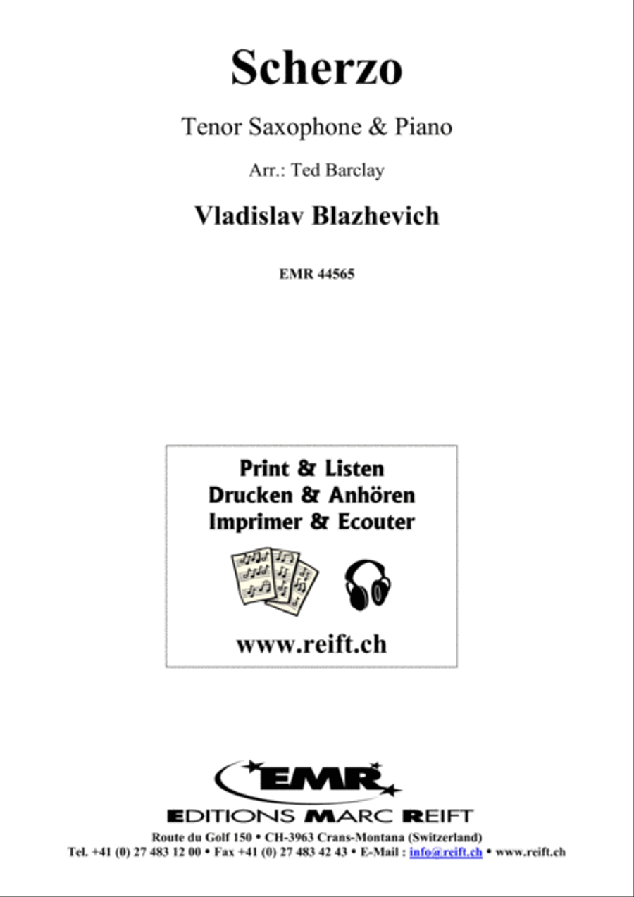Scherzo Tenor Saxophone scores gallery preview page 2