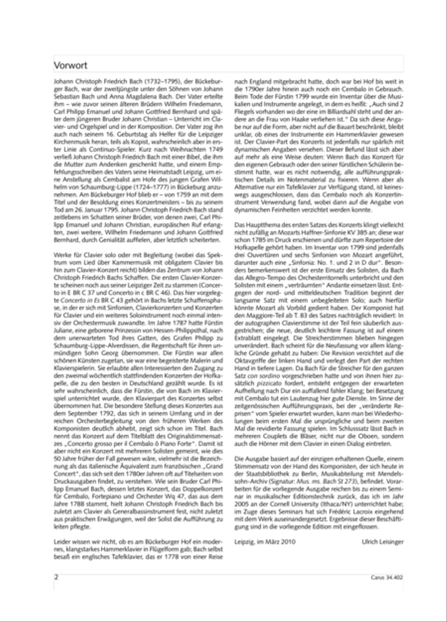 Concerto grosso for cembalo or piano Horn scores gallery preview page 3