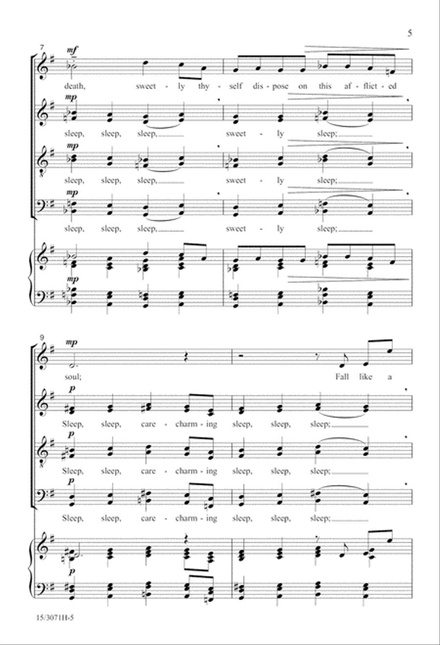 Care-charming Sleep Care-charming Sleep Divisi scores gallery preview page 5