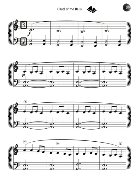 Carol of the Bells (Easy Piano) image number null
