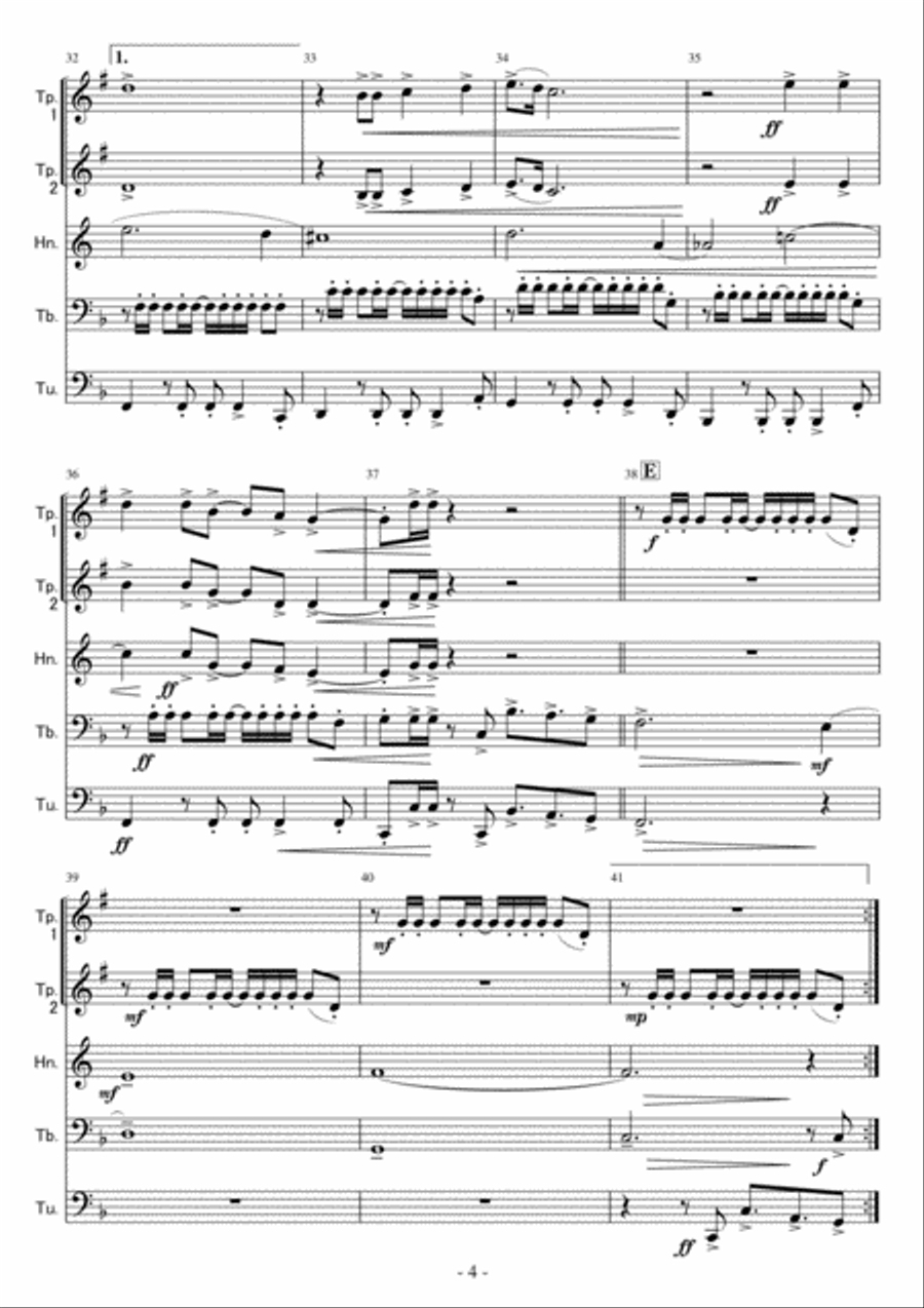 Circle Of Life Brass Ensemble scores gallery preview page 4