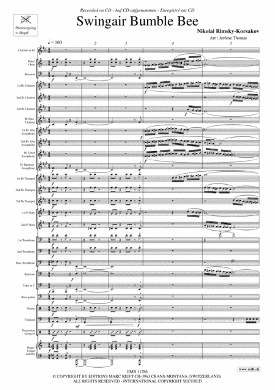 Swingair Bumble Bee Swingair Bumble Bee Concert Band scores gallery preview page 4