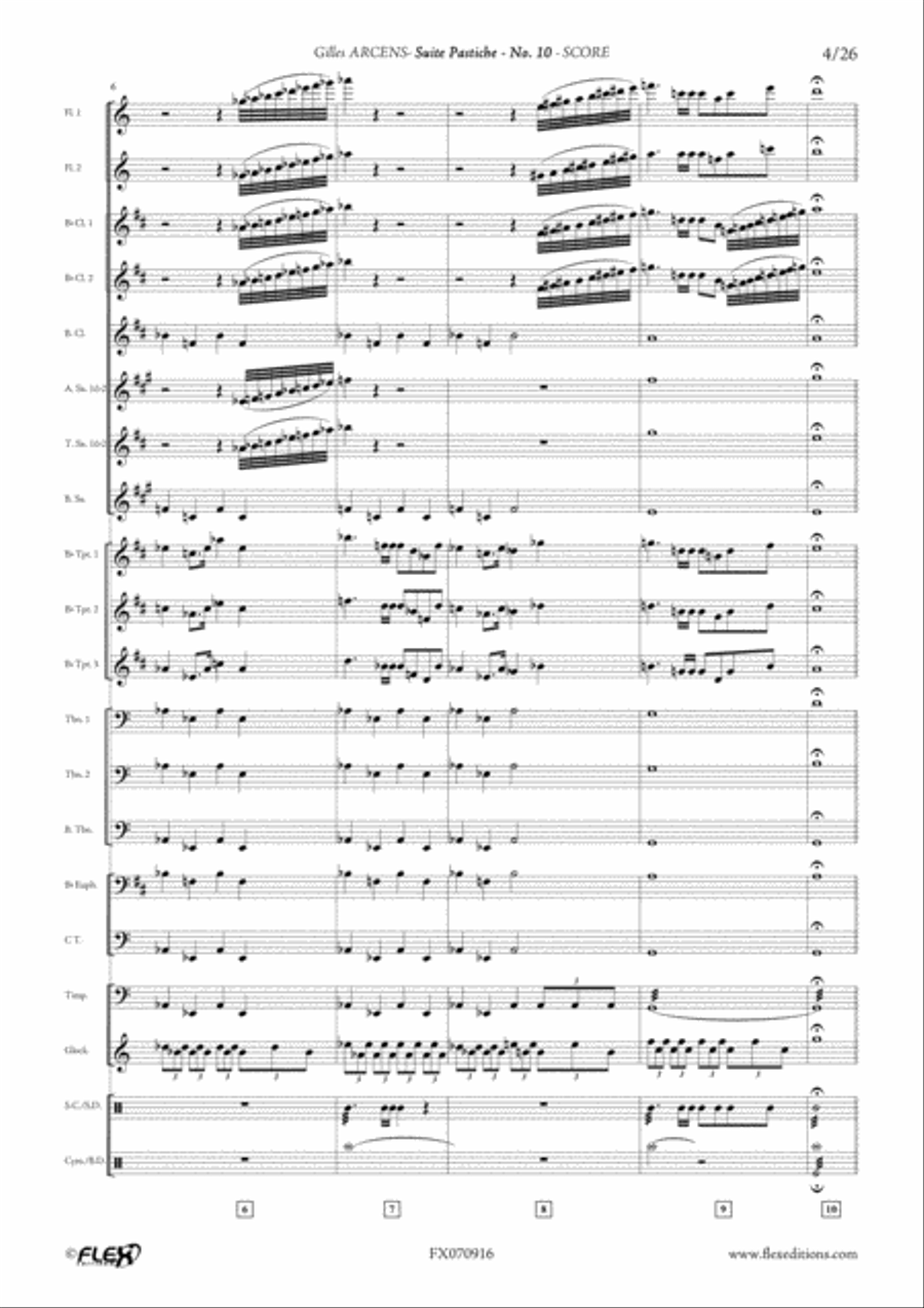 Suite Pastiche: No. 10 Concert Band scores gallery preview page 4