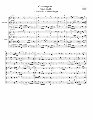 Concerto grosso, Op.6, no.11 (original)