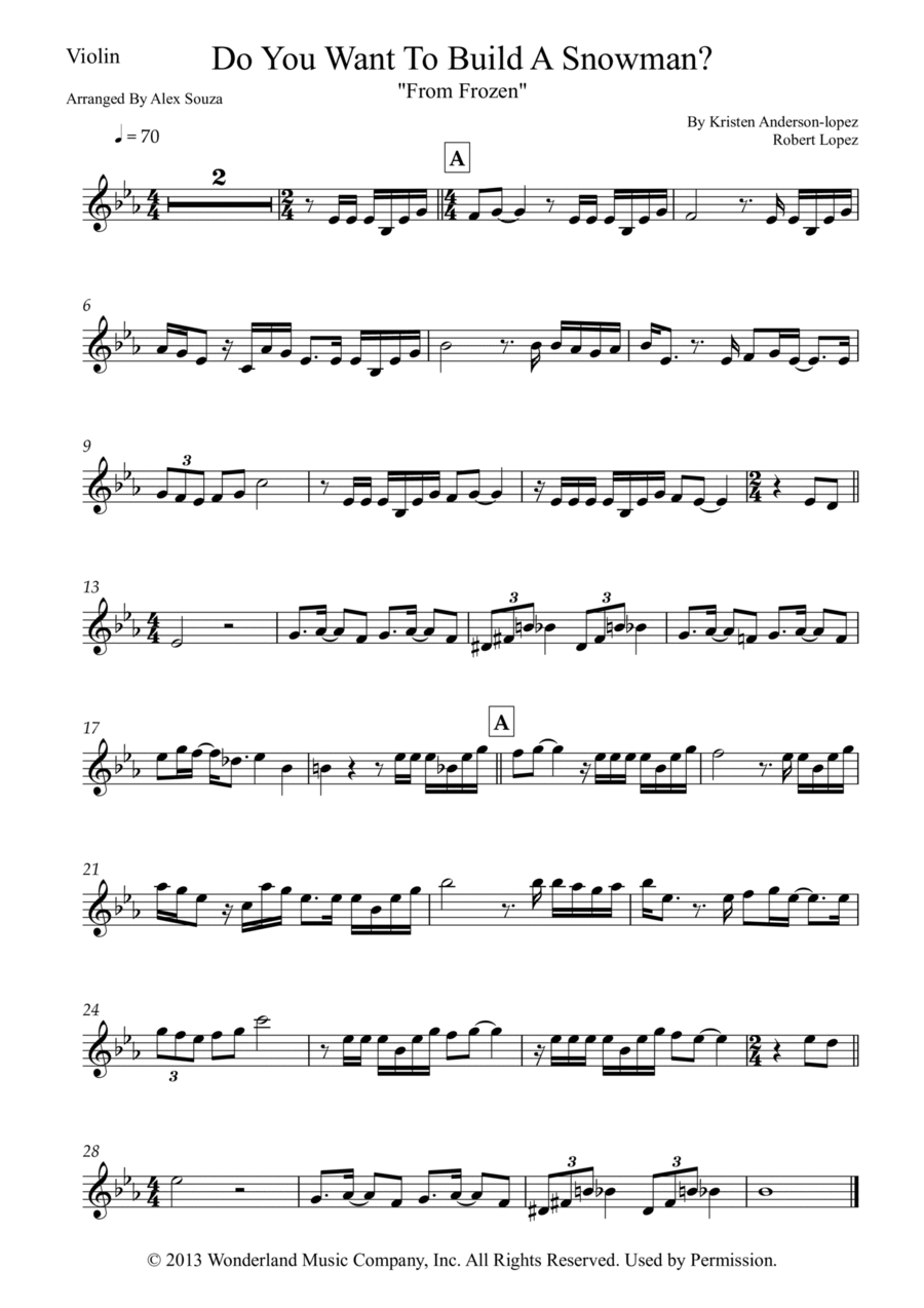 Do You Want To Build A Snowman? Do You Want To Build A Snowman? Piano Trio scores gallery preview page 1