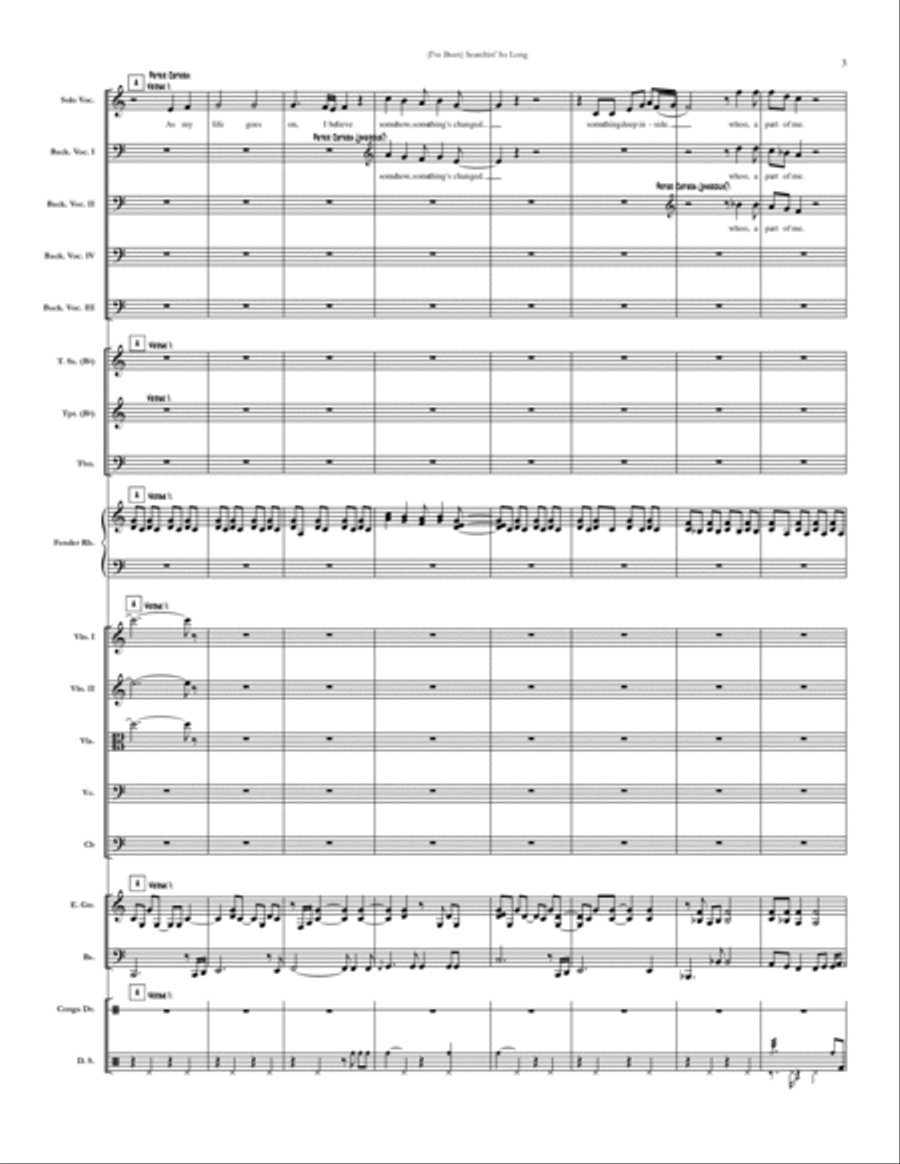 (i've Been) Searchin' So Long Small Ensemble scores gallery preview page 3
