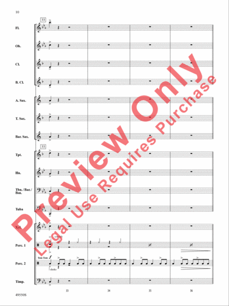 Cantina Band Concert Band scores gallery preview page 11