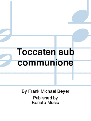 Book cover for Toccaten sub communione