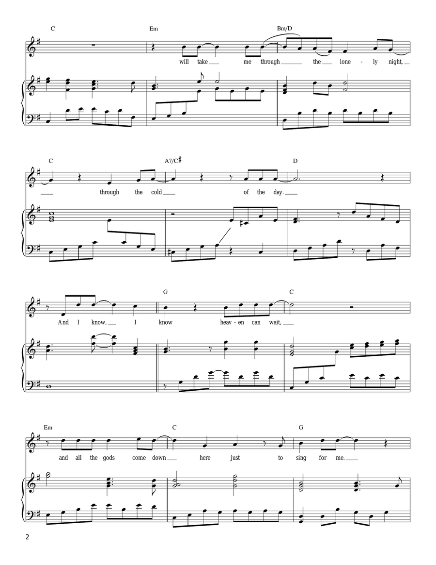 Heaven Can Wait Acoustic Guitar scores gallery preview page 2