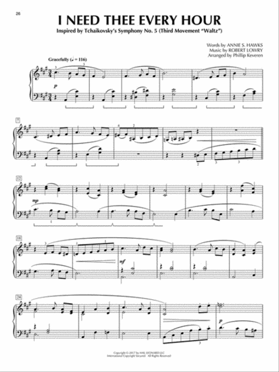 Symphonic Hymns for Piano Piano Solo scores gallery preview page 4